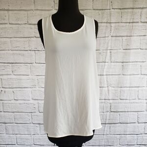 Gibson Lace Back Woven Tank Top Size Small